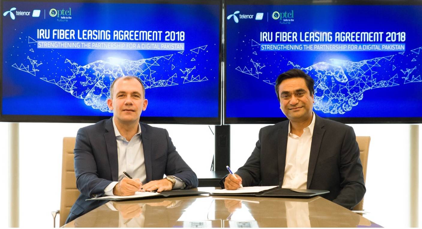 PTCL signs Fiber Leasing Agreement for 3rd consecutive year with Telenor Pakistan