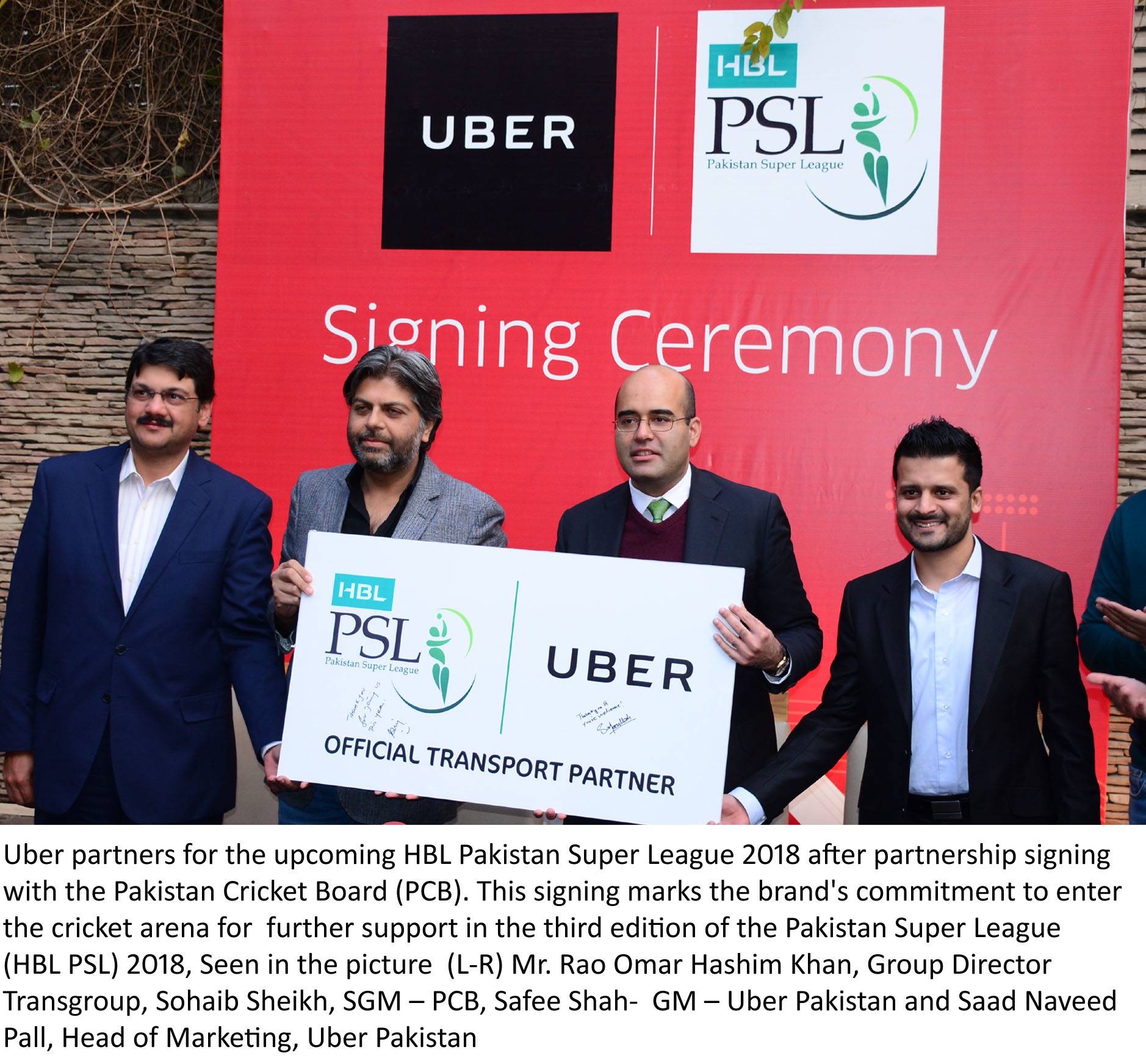 Uber gets on the cricket pitch for HBL PSL 2018