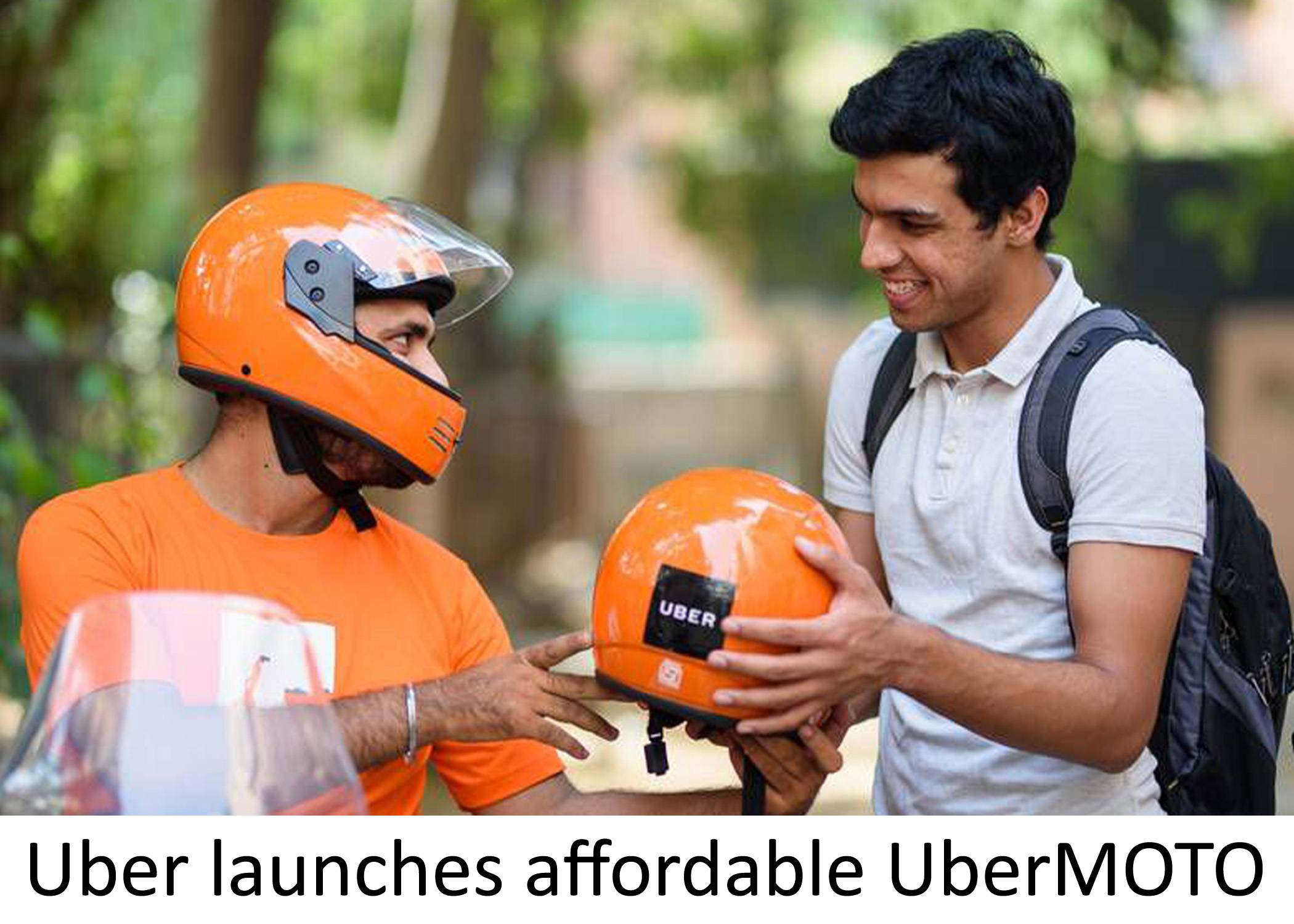 Uber launches the affordable uber MOTO