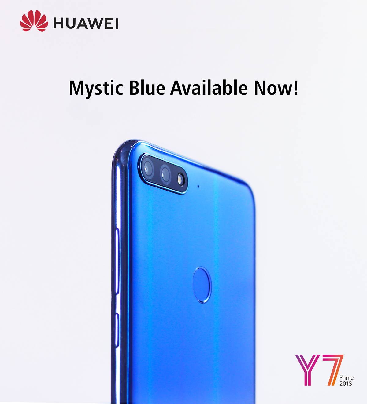 HUAWEI Y7 Prime 2018 Puts the Market on Fire Again with Mystic Blue Colour