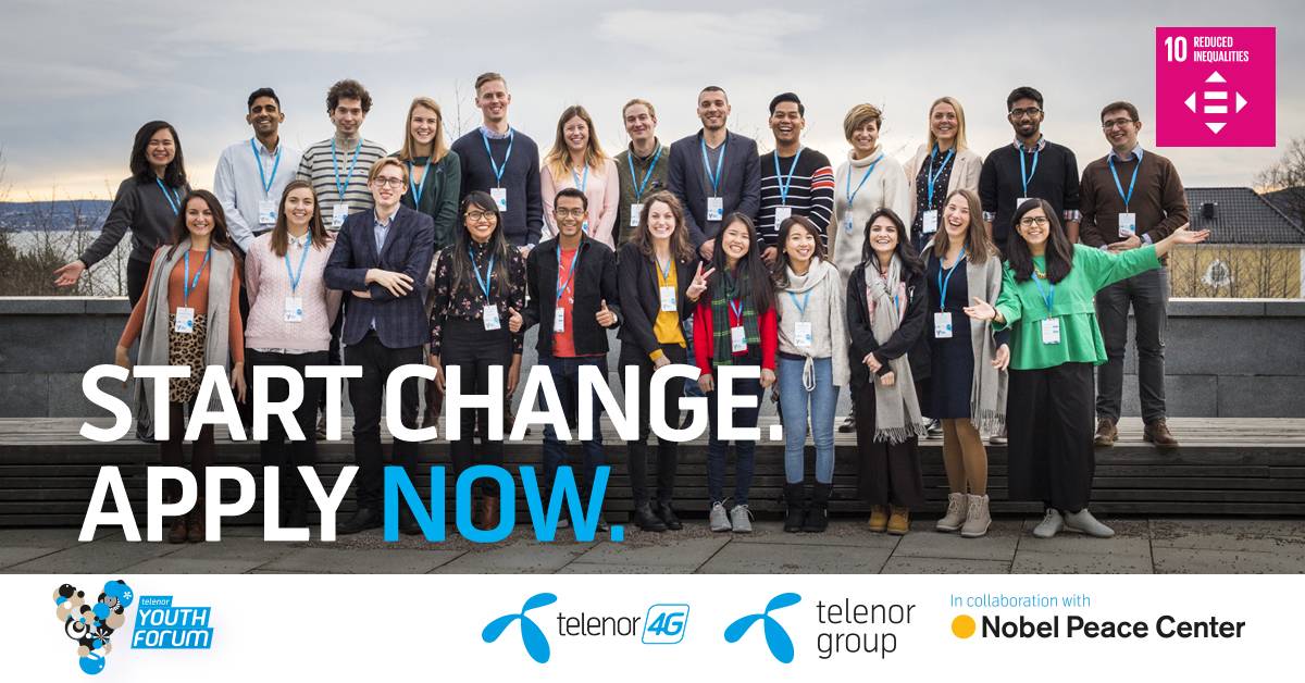 Applications for Telenor Youth Forum 2018 are now open