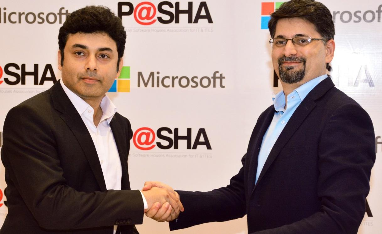 Microsoft Pakistan and P@SHA sign partnership for cloud based trainings