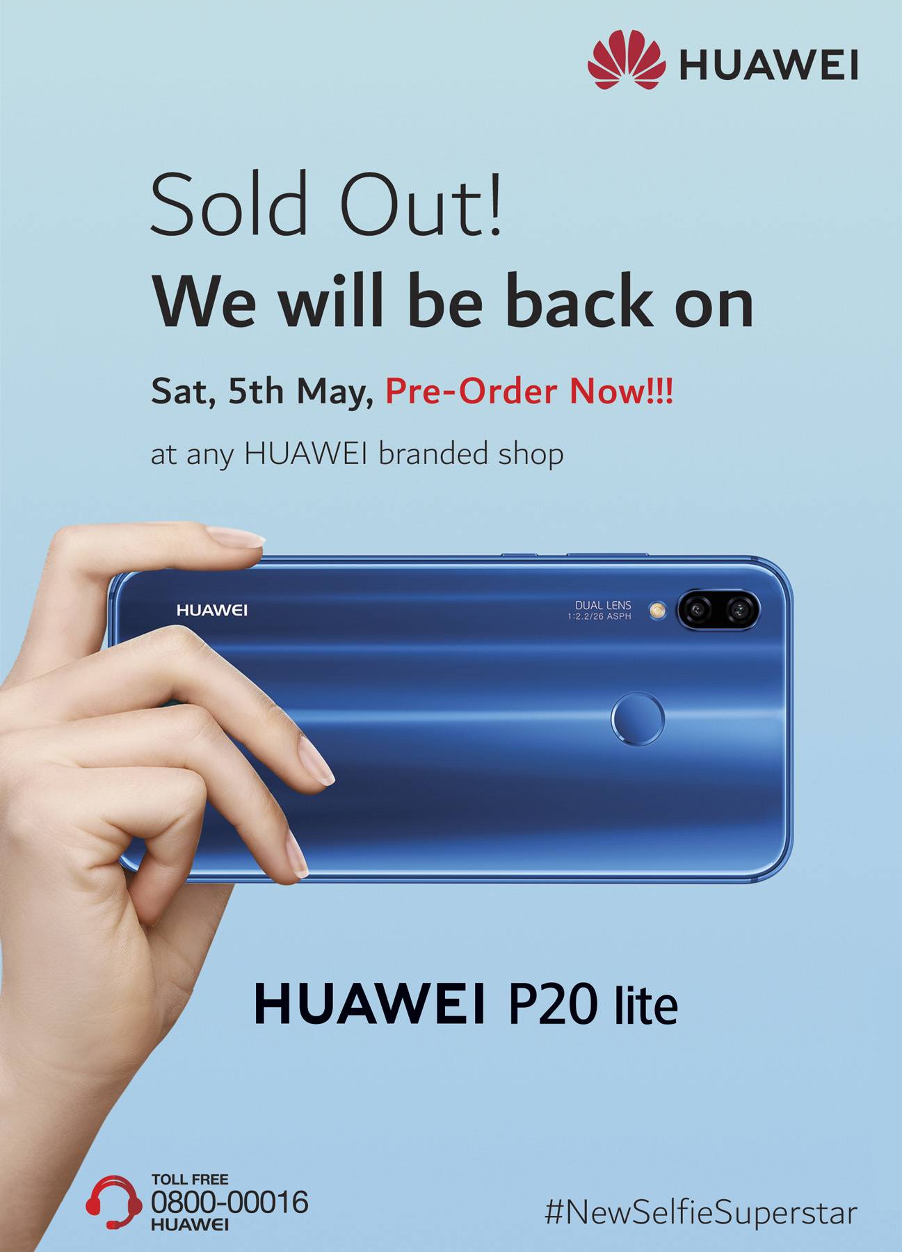 More than 300% Increase in Sales of the HUAWEI P20 Series