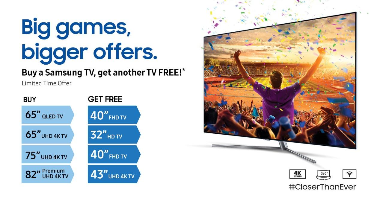 Closer Than Ever to the Action with Samsung TVs