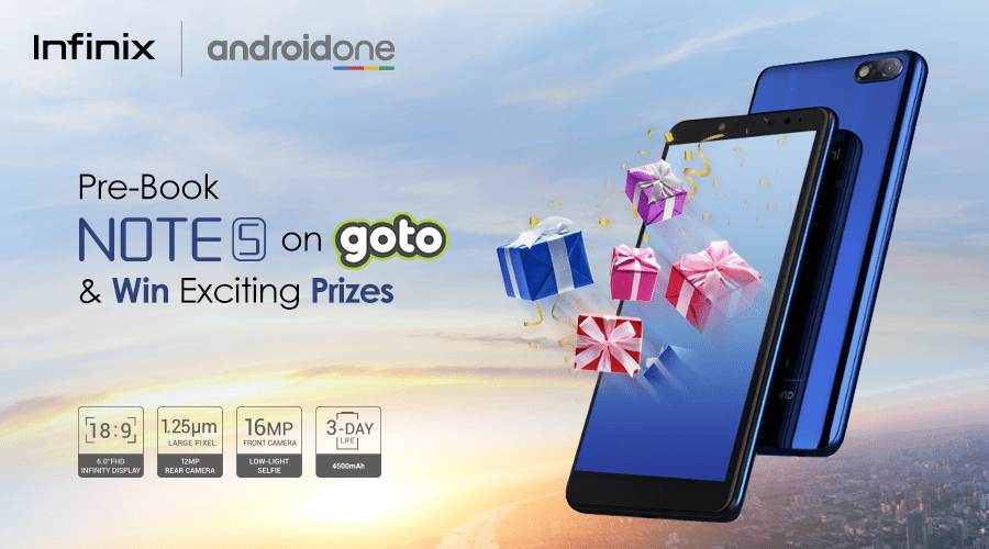 Infinix Partners with Goto.com.pk for Exclusive Note 5  Pre-Booking
