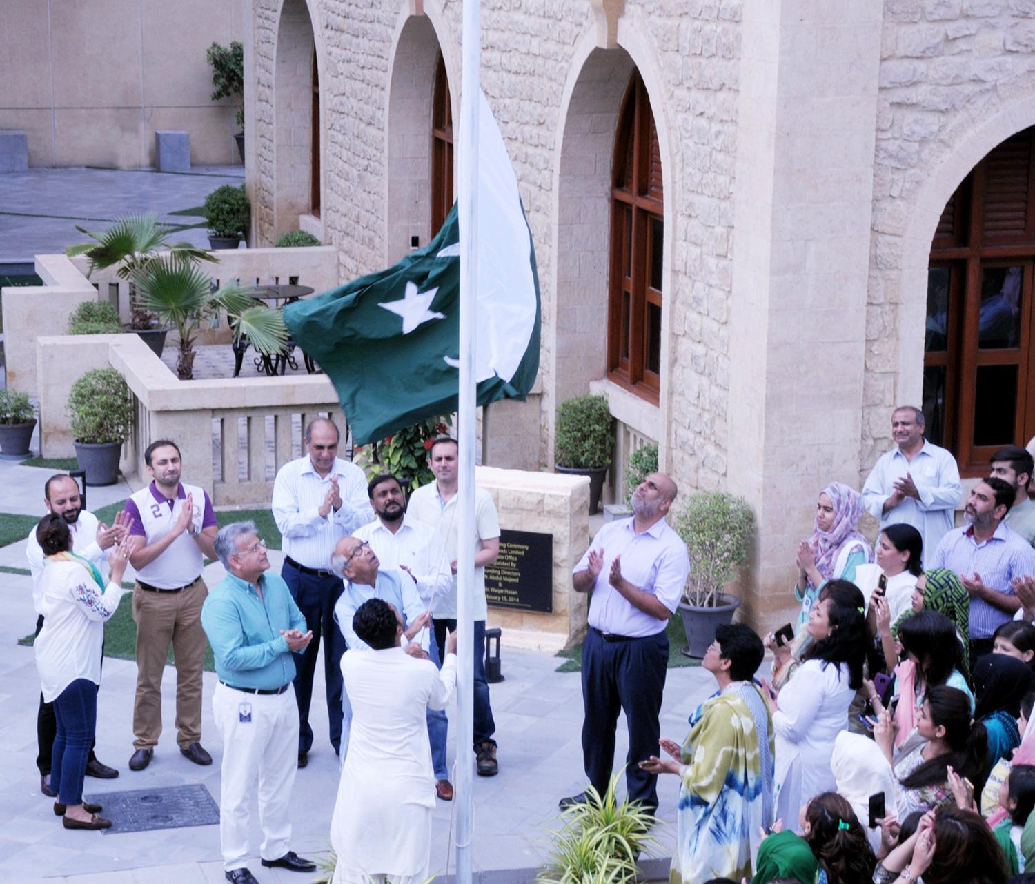 National Foods’Flag-Hoisting Ceremony to commemorate 71st Independence Day of Pakistan