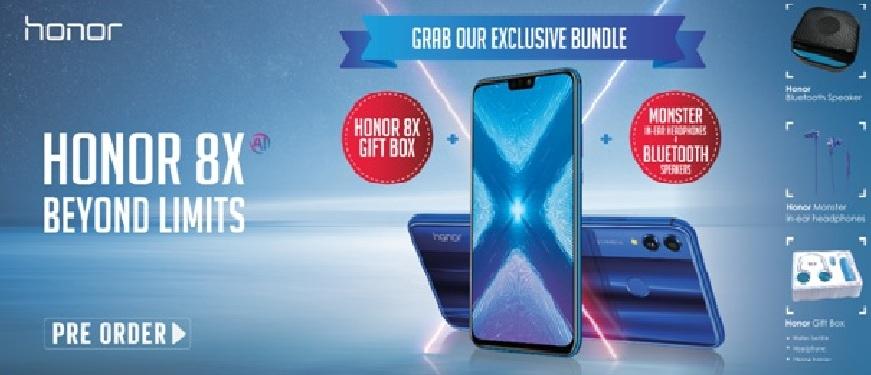 HONOR IS BACK WITH A BANG, PRE-BOOK HONOR 8X NOW AND GET A FREE GIFT BUNDLE