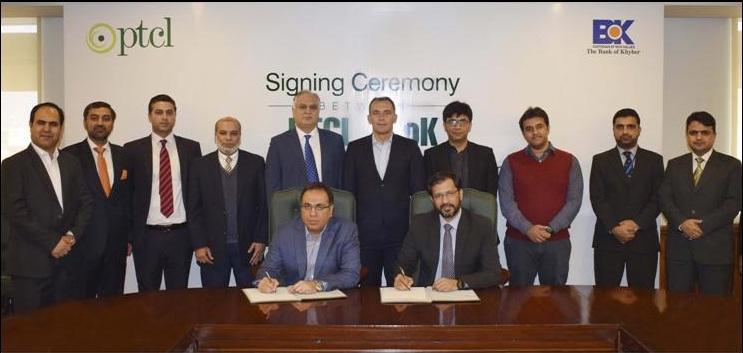 The Bank of Khyber signs PTCL for Managed Services contract