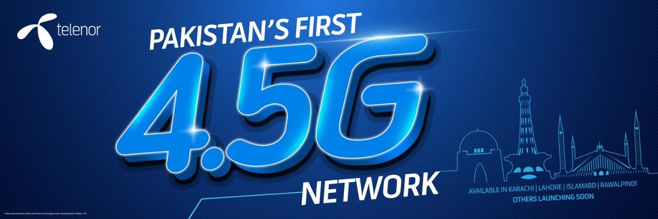 Telenor becomes Pakistan’s First 4.5G Network