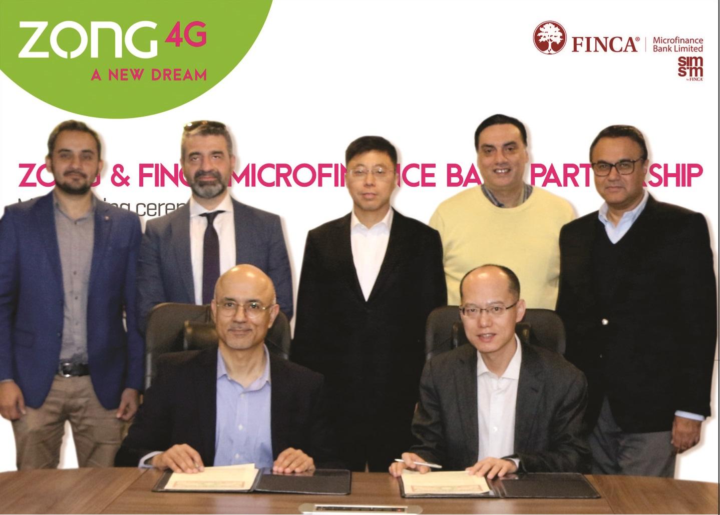 Zong 4G and FINCA Microfinance Bank to digitally empower Corporate Organizations across Pakistan
