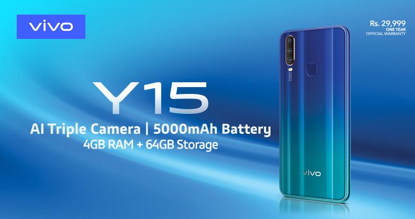 Vivo Brings Y15 with 5000mAh Bigger Battery in Pakistan
