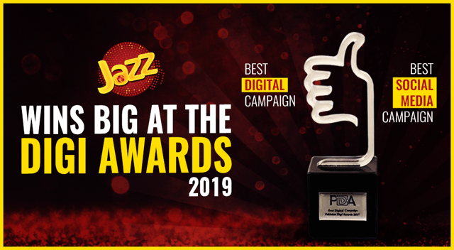 Jazz Wins Big at Pakistan Digi Awards ‘19