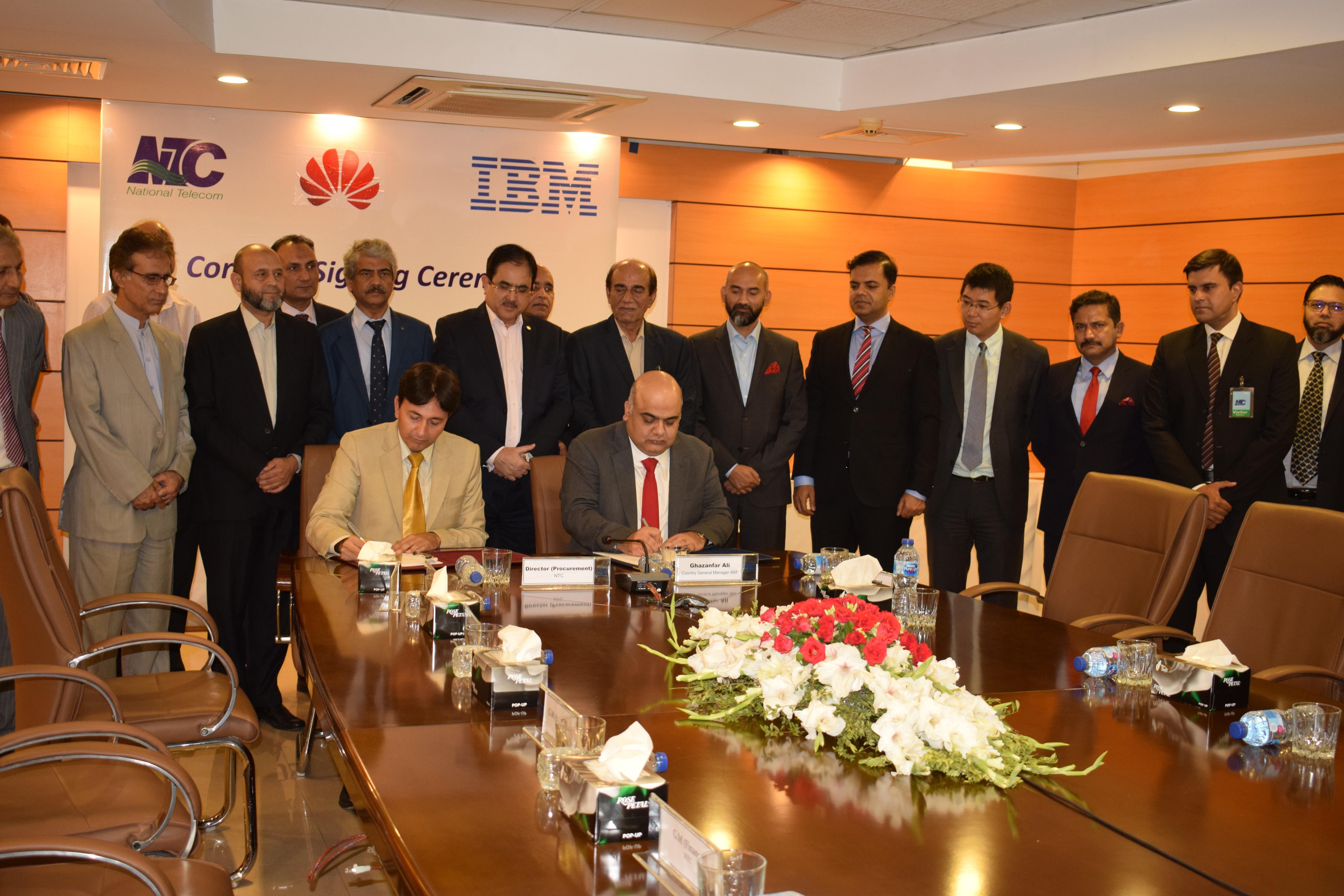 National Telecommunication Corporation (NTC) signed a contract with IBM