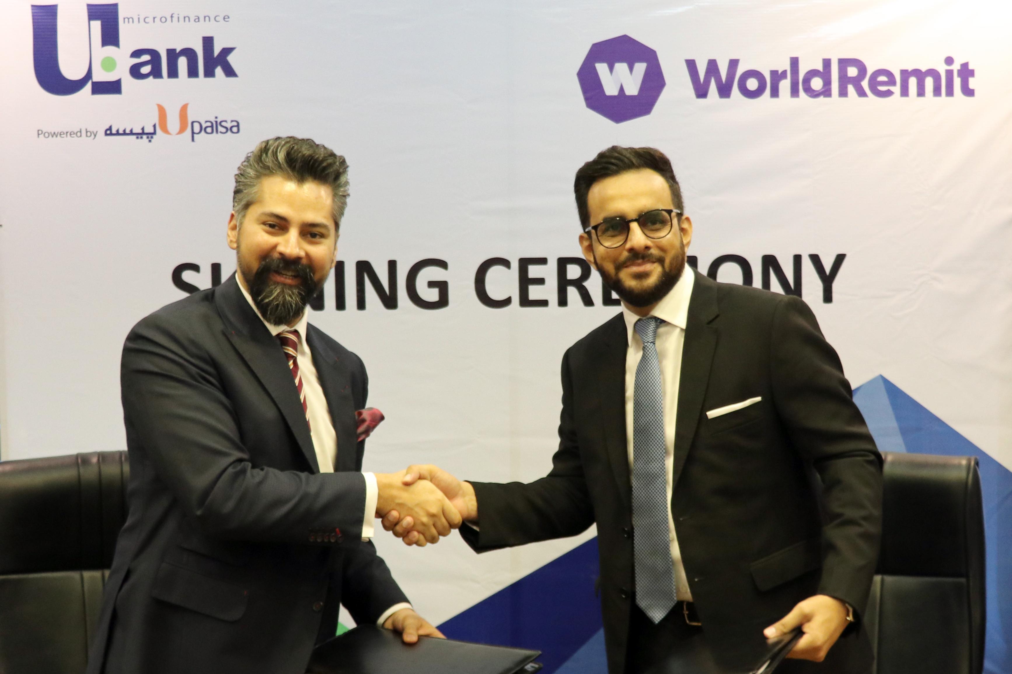 U Microfinance Bank Limited partners with WorldRemit for instant money transfers to Pakistan
