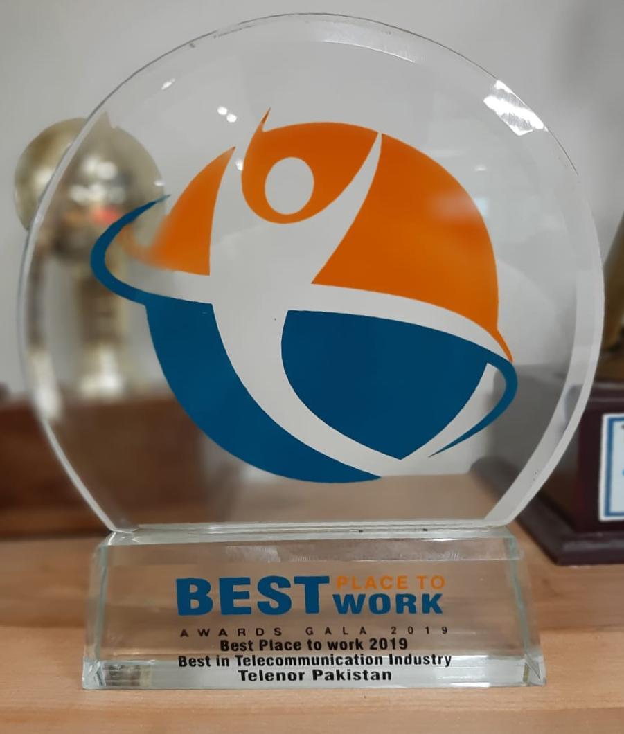 Telenor Pakistan Wins PSHRM’s ‘Best Place to Work in Telecom’ Award 2019