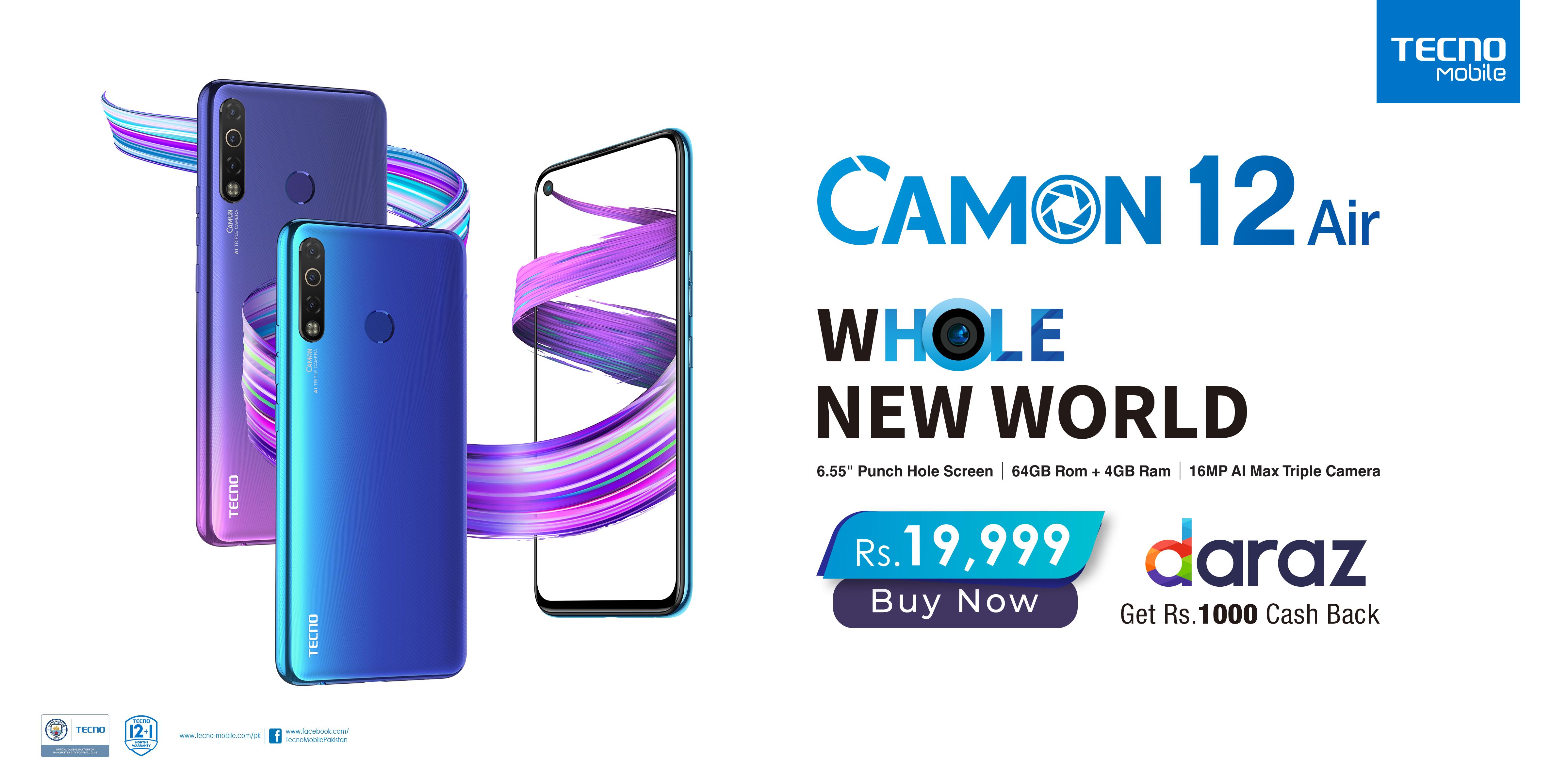 TECNO Launches CAMON 12 Air Exclusively On Daraz