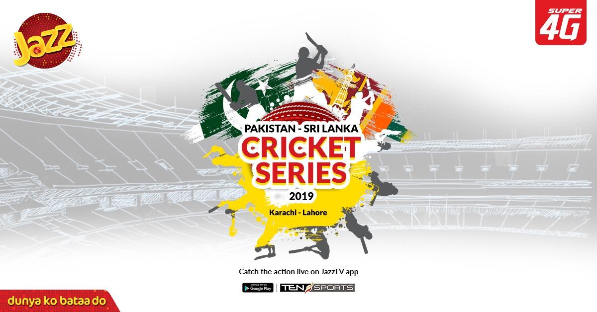 Jazz TV streaming Pak-Sri Lanka series for cricket fanatics