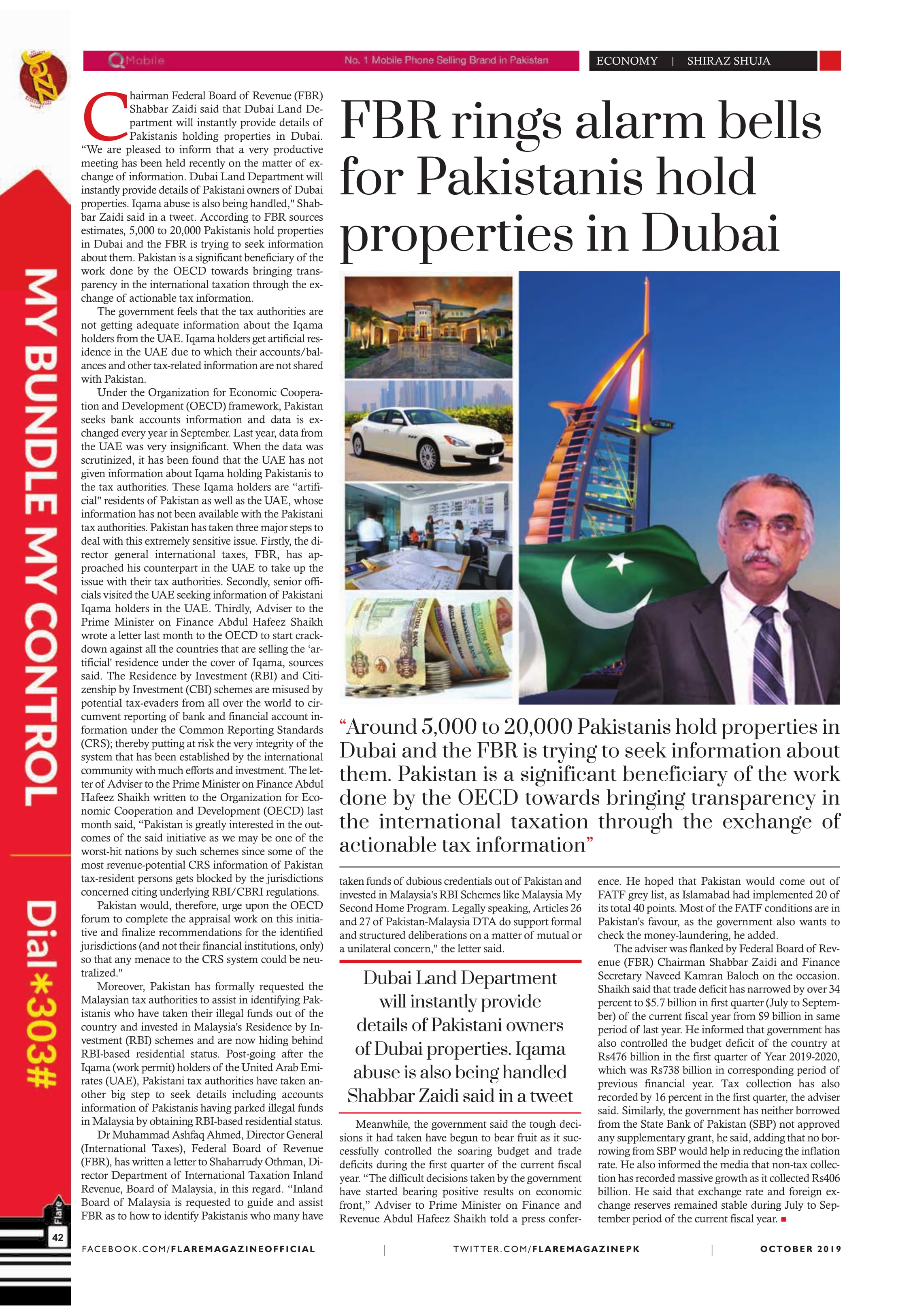 FBR rings alarm bells for Pakistanis hold properties in Dubai