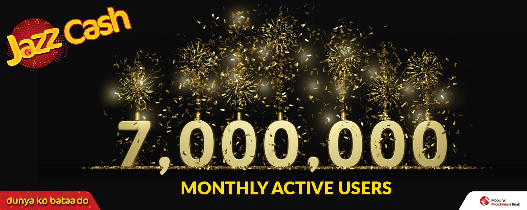 JazzCash monthly active subscribers cross 7 million