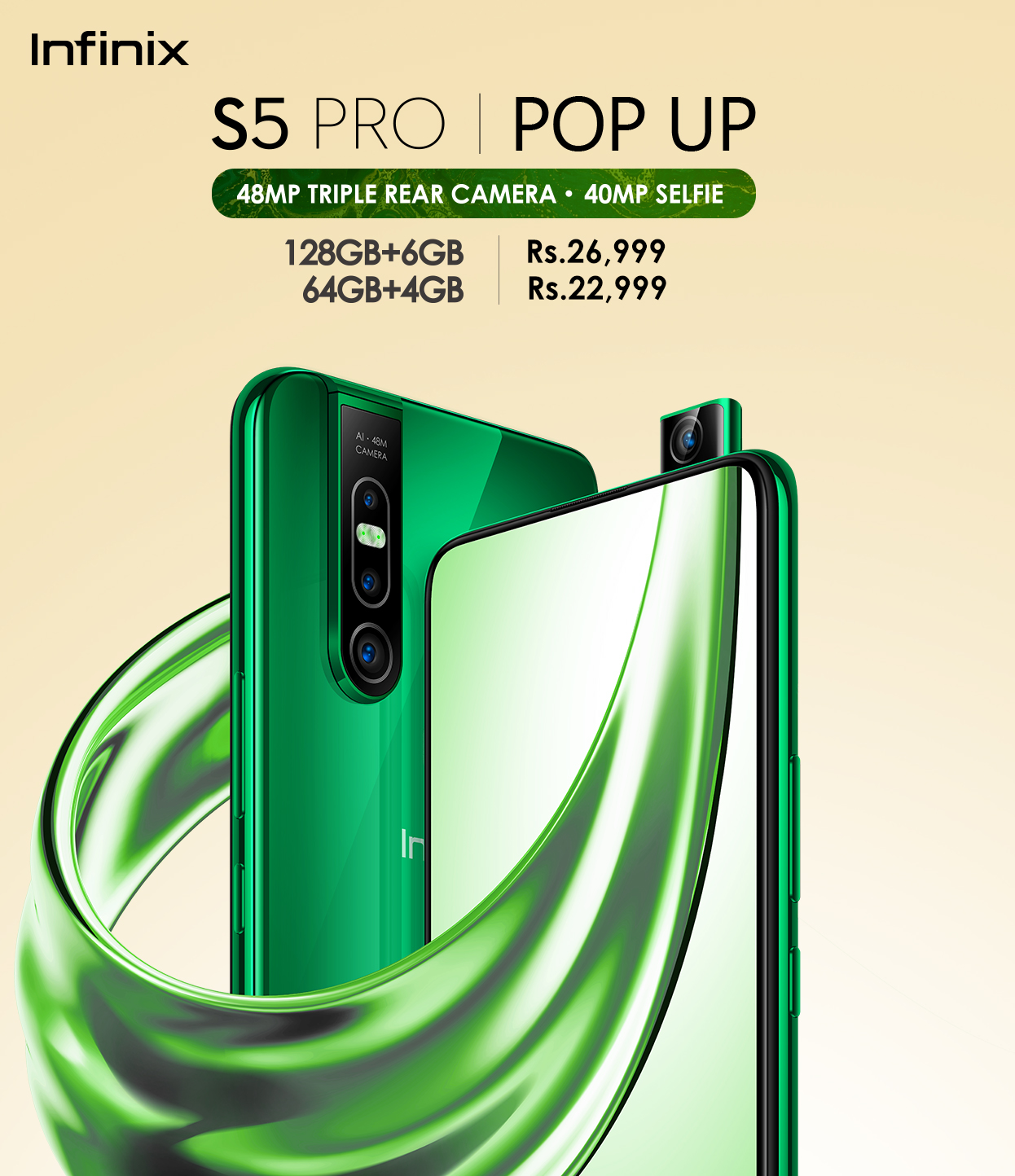 Infinix Officially Announced S5 Pro, 40MP Pop-up Selfie Camera Smartphone