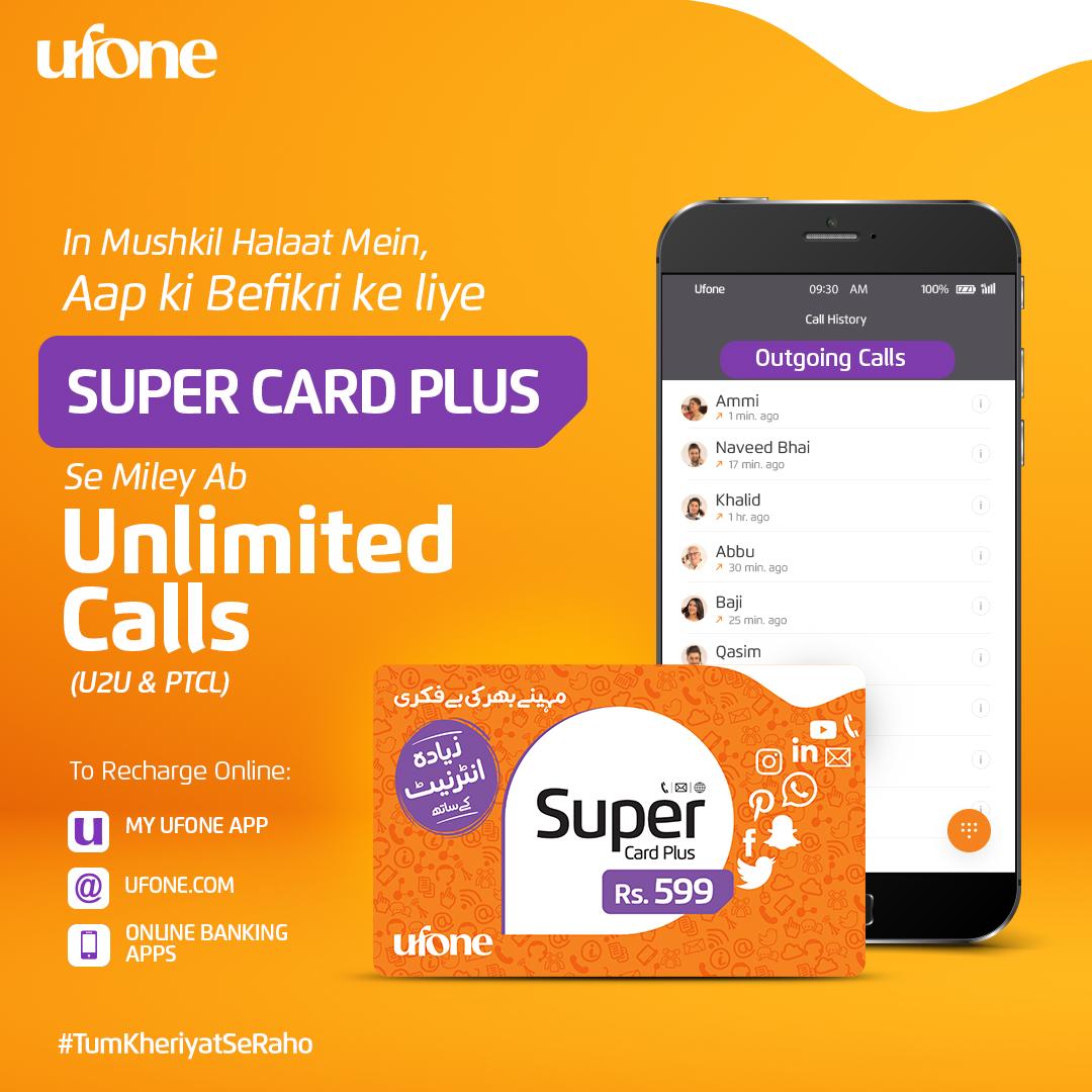 Ufone offers unlimited U-U & PTCL minutes to help customers remain connected with ease amidst corona panic