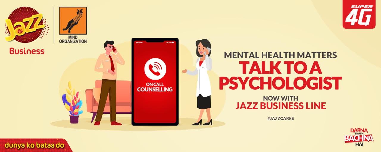Jazz Business and Mind Organization to launch a COVID-19  Mental Wellbeing helpline, ‘Zehni Sehat Helpline’