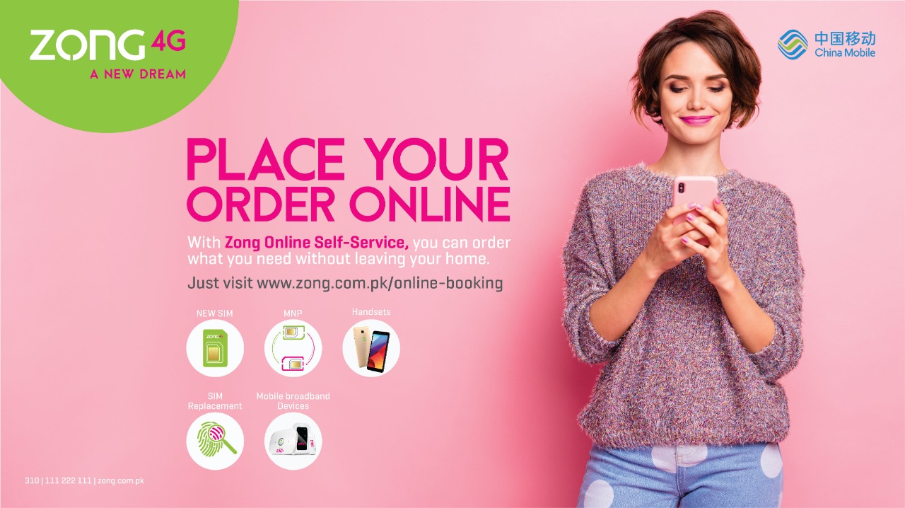 With free home delivery service, order in and remain connected with Zong 4G