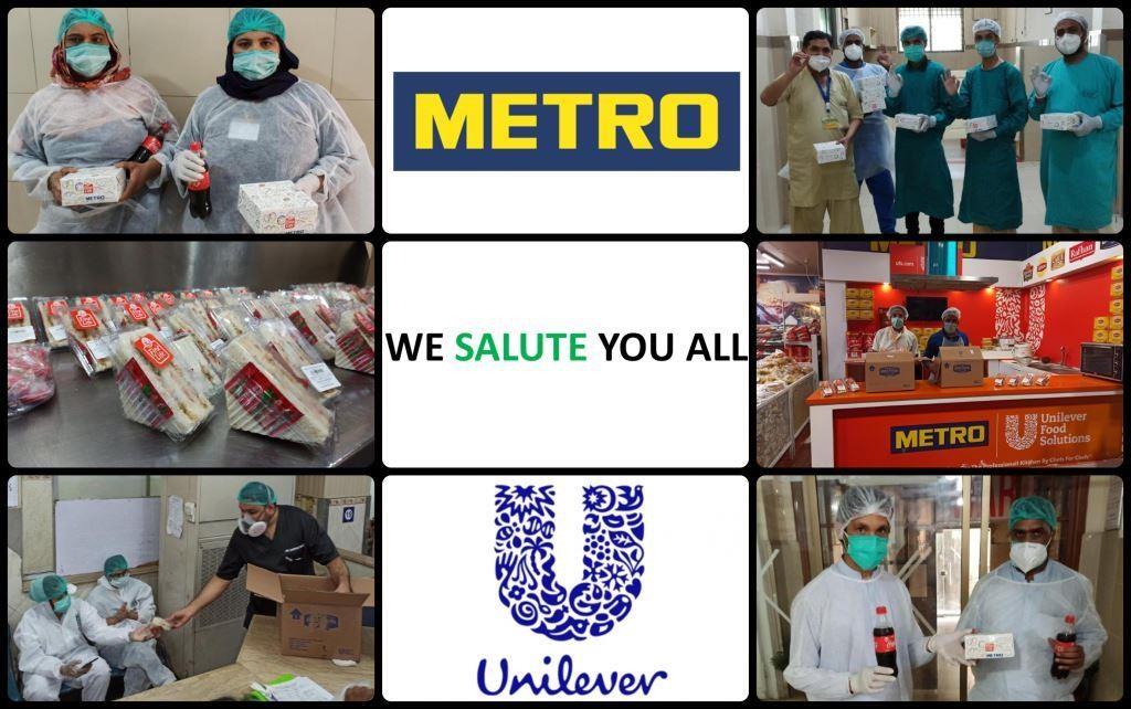 METRO PAKISTAN AND UNILEVER JOIN HANDS TO DISTRIBUTE FREE MEALS TO PARAMEDICS