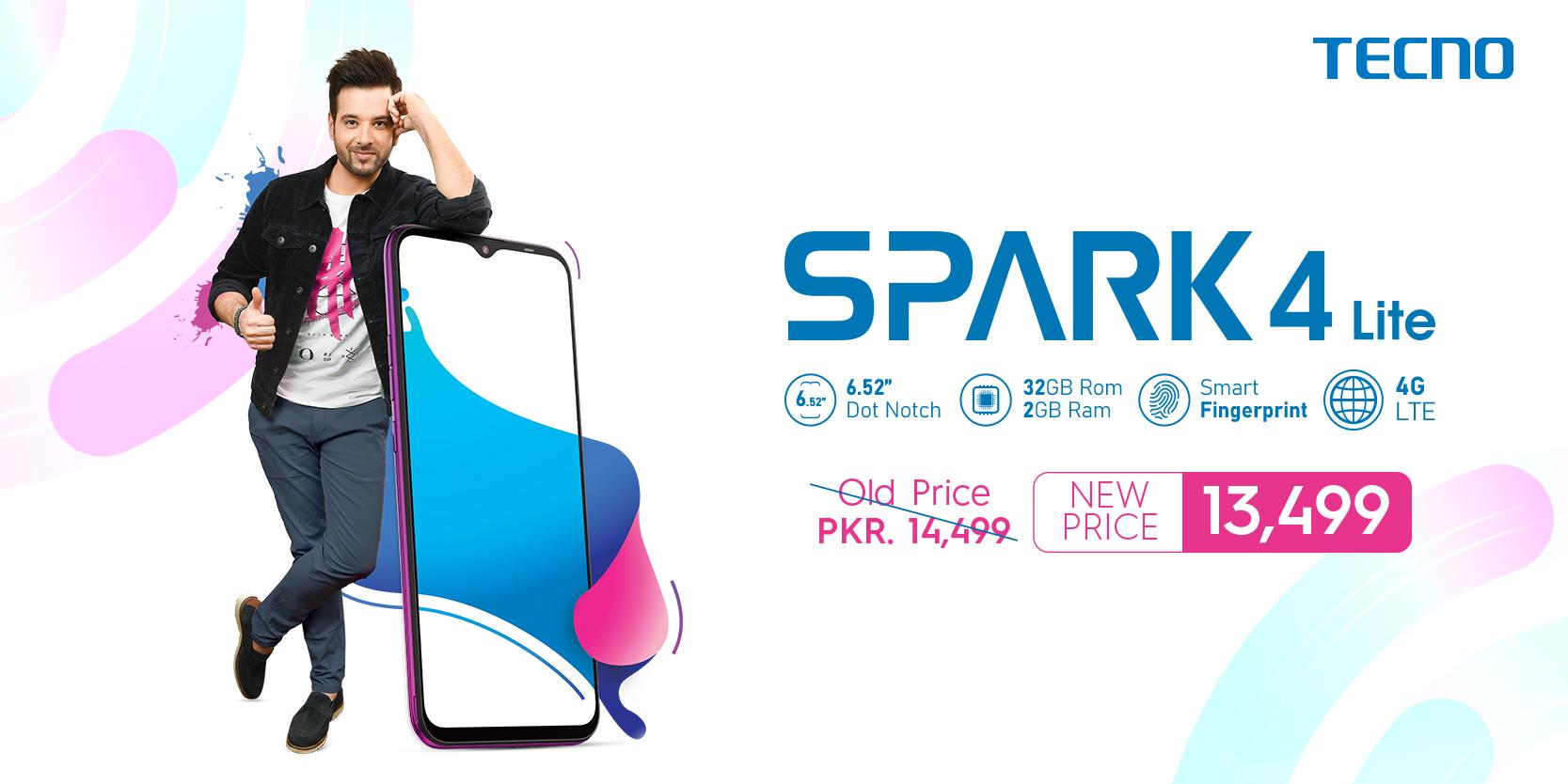 TECNO Spark 4, a popular smartphone now at an amazing discounted price