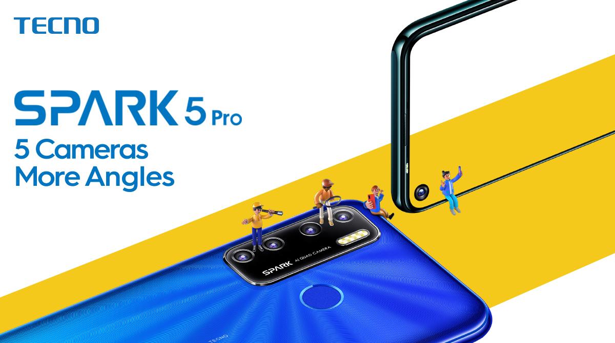 TECNO Launched SPARK 5 Pro: 5 Cameras, 5000mAh Battery & 6.6” HD Display