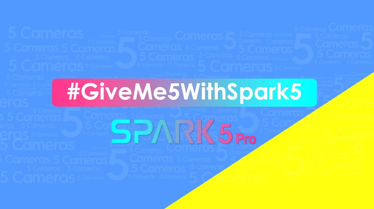 TECNO is Soon to Initiate # GiveMe5WithSpark5 Campaign