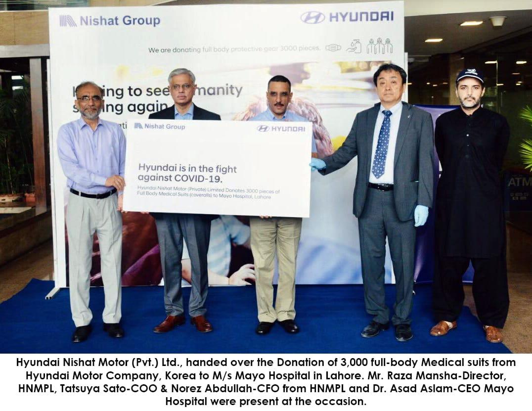 Hyundai donates 3,000 protective suits to Pakistan to help fight COVID-19