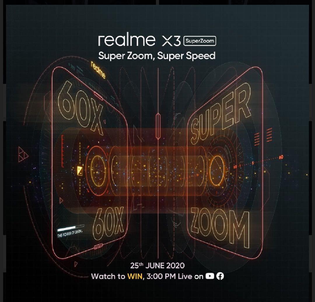 realme X3 SuperZoom launching June 25th – 60x Hybrid Zoom Beyond Magnification