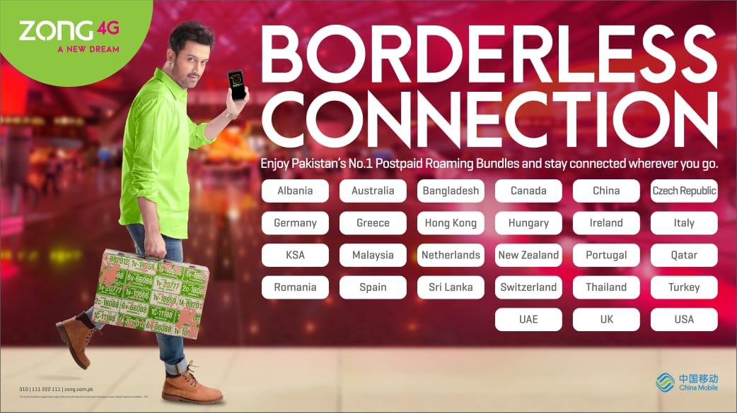 Zong 4G introduces Unbeatable International Roaming Bundles for 26 countries across Three Continents