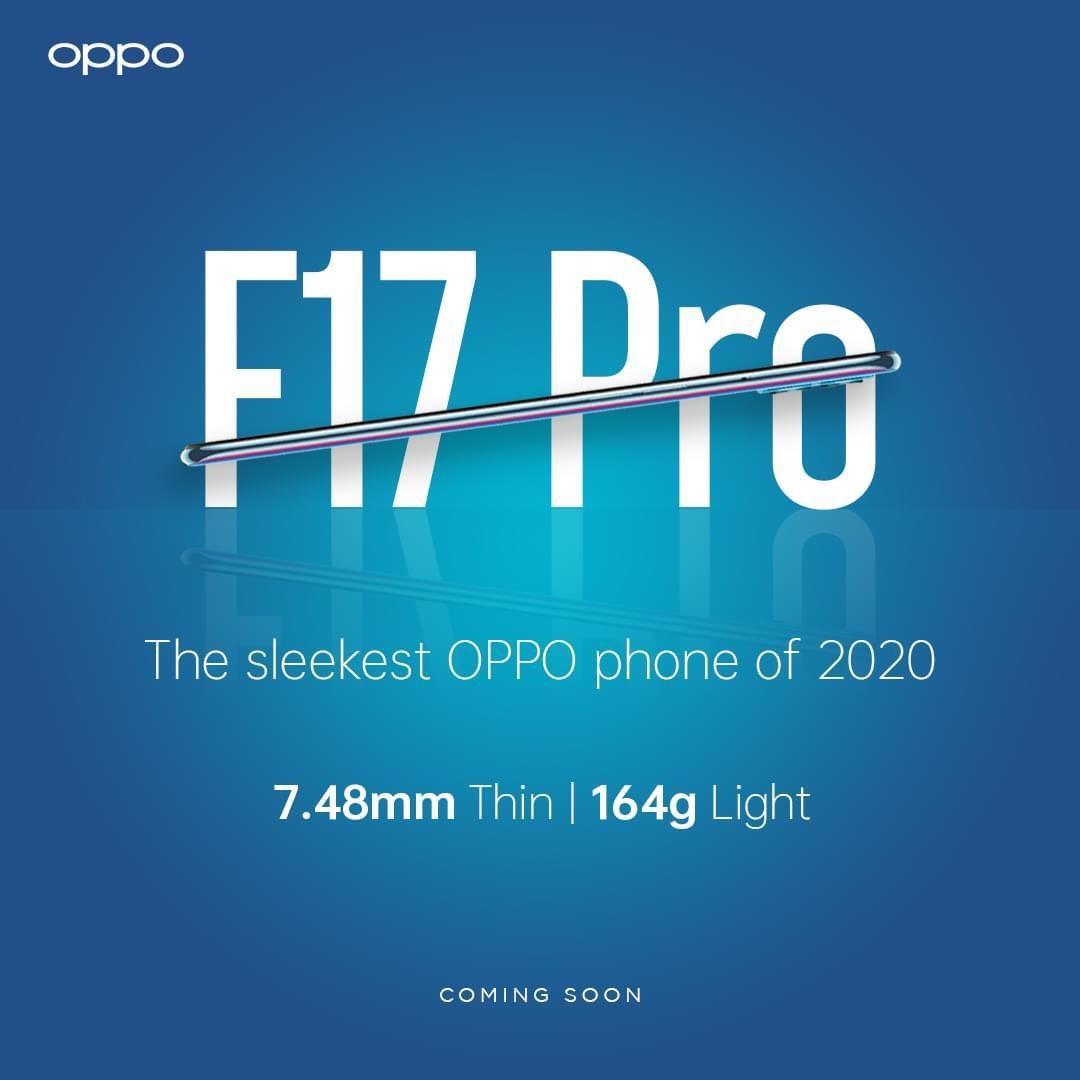 OPPO Set to Debut the sleekest smartphone, OPPO F17 Pro on 12th October in an Online Launch Event