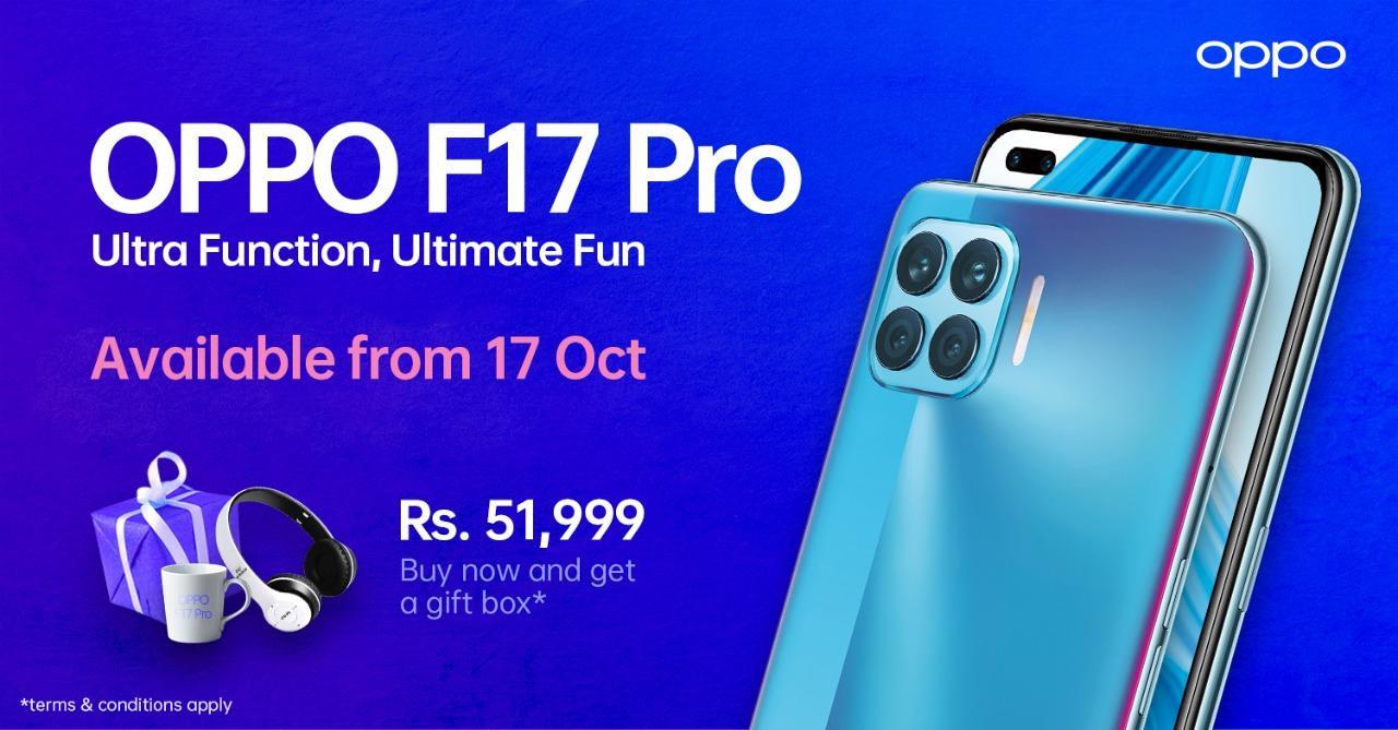 Ultra Function, Ultimate Fun OPPO F17 Pro will be Available from 17th October 2020