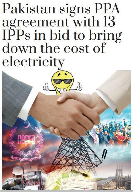 Pakistan signs PPA agreement with 13 IPPs in bid to bring down the cost of electricity