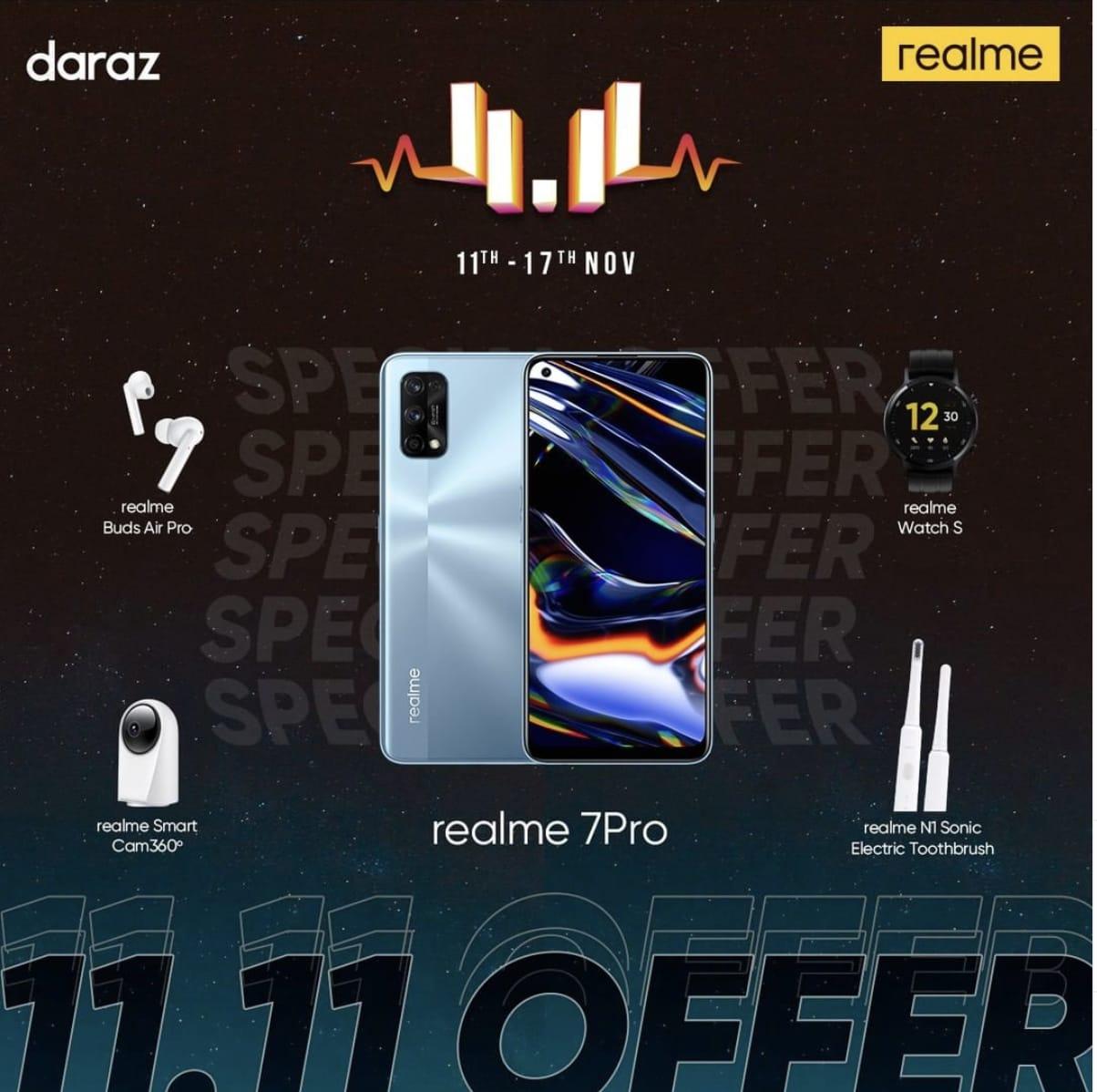 realme Pakistan ranked the Top 1 smartphone brand (GMV) in mobile & tablets category for Daraz 11 11 Sale