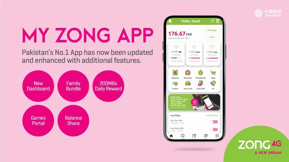 Zong 4G makes ‘My Zong App’ more user-friendly with exciting new features