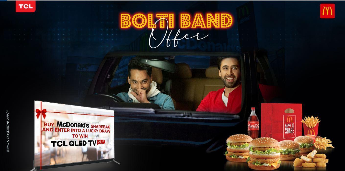 TCL and McDonald’s join hands for ‘Bolti Band Offer’ allowing people to win QLED TVs