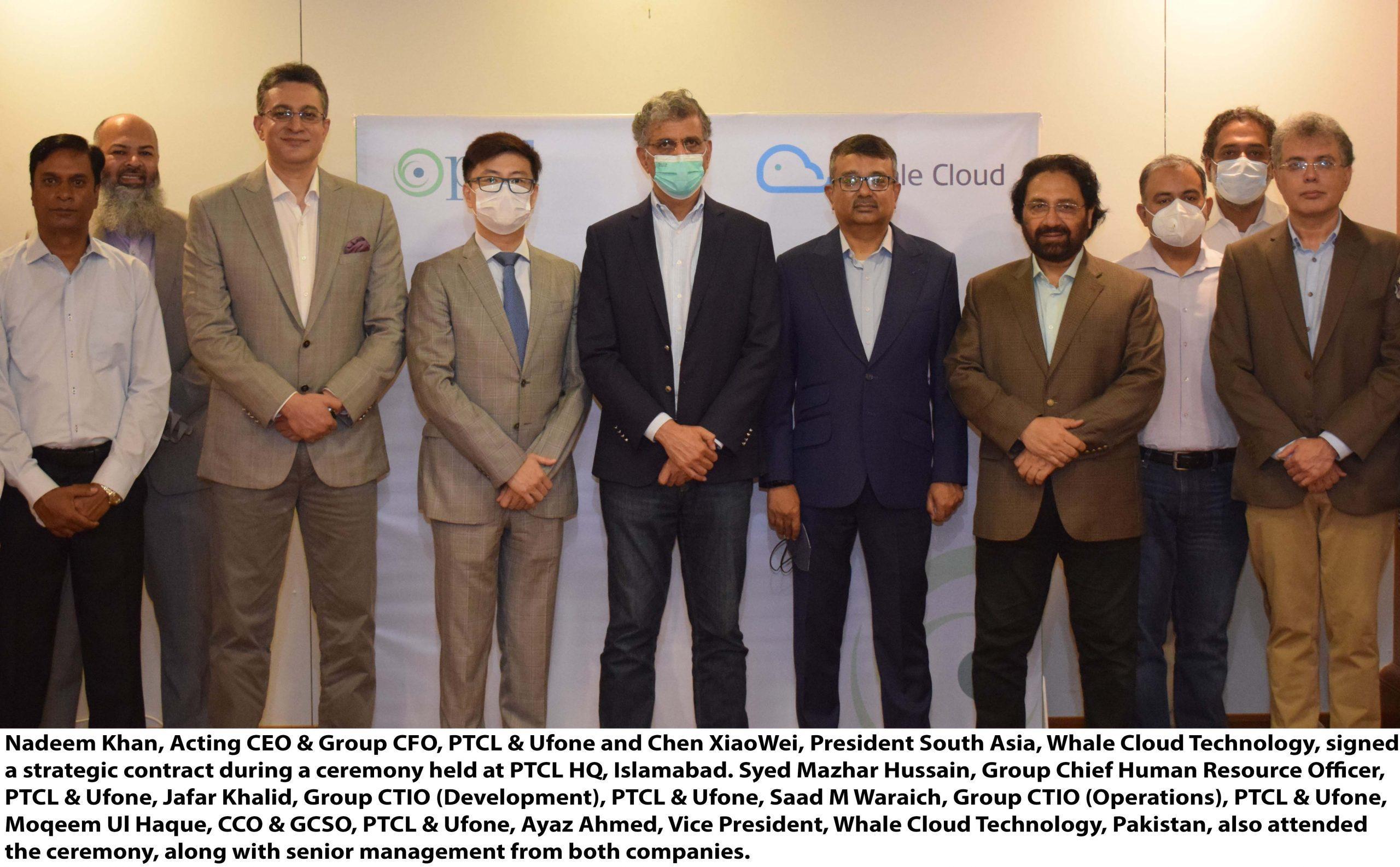 PTCL signs strategic contract with Whale Cloud Technology