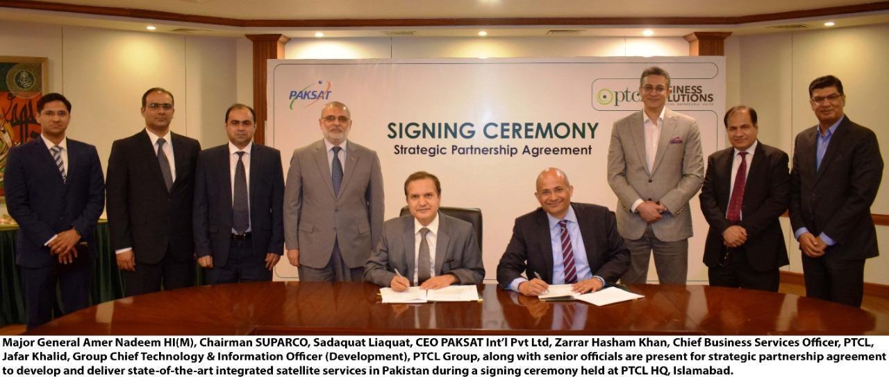 PTCL & PAKSAT partner for indigenization & delivery of Satellite Services in Pakistan & region
