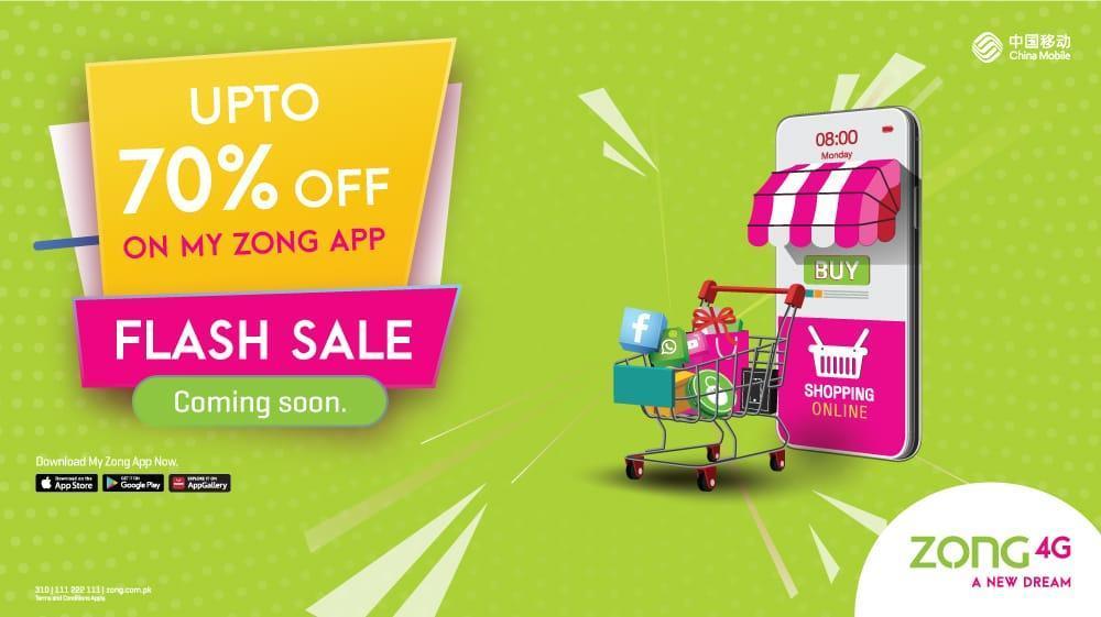 Zong Brings Exclusive Flash Sale of up to 70% on My Zong App