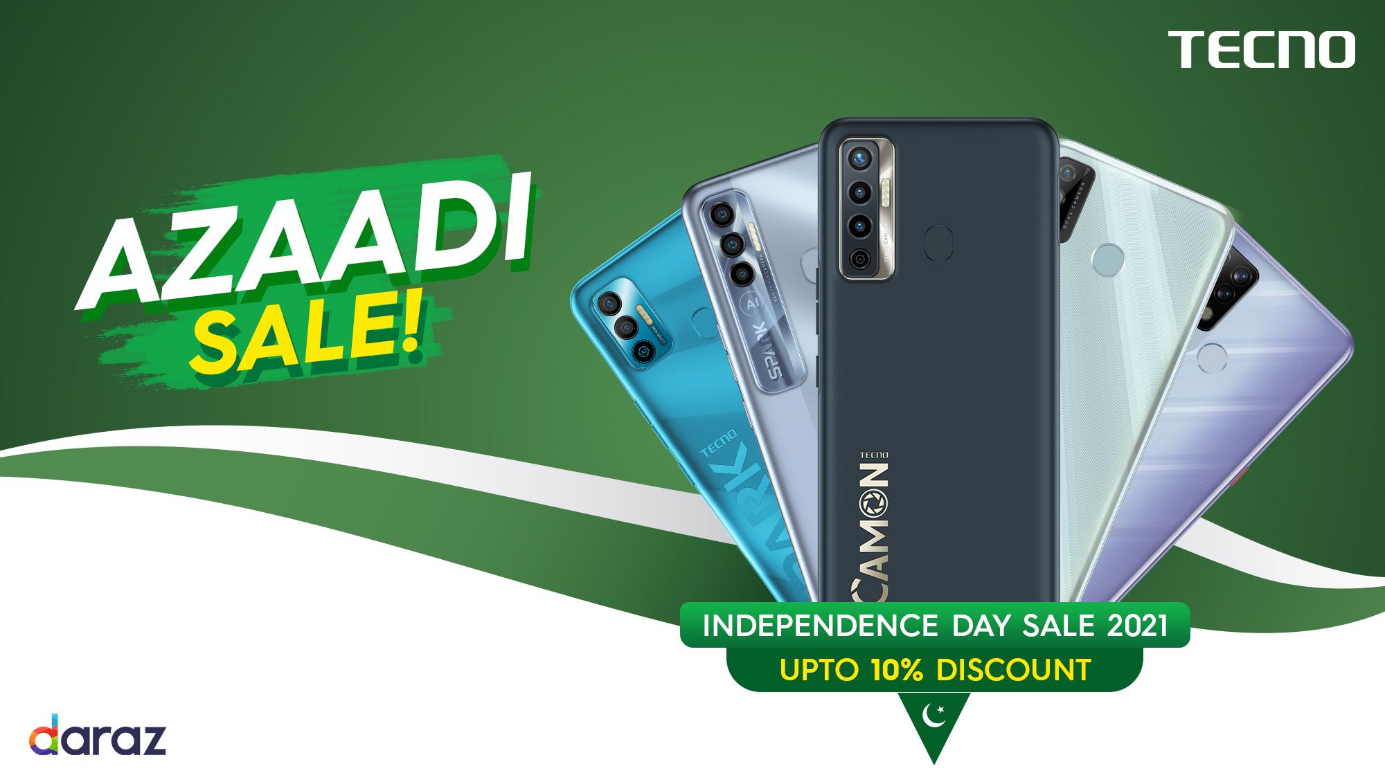TECNO all set for Daraz Independence Day Sale 2021