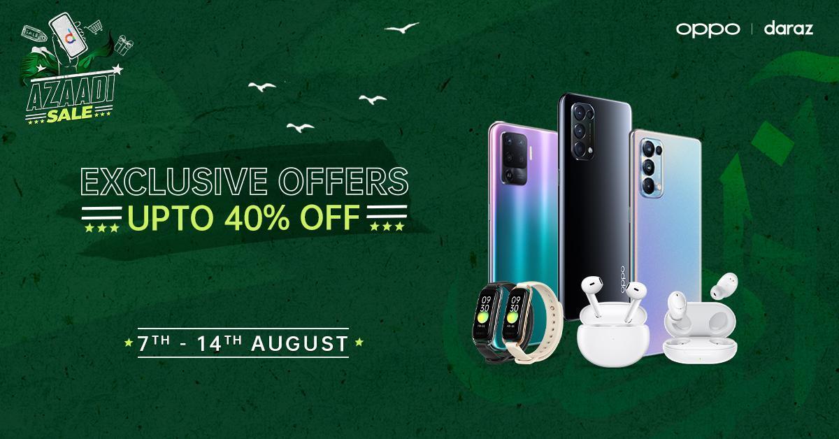 Celebrate Independence Day with OPPO – Avail the Best Discounts at the Week Long Daraz Azaadi Sale