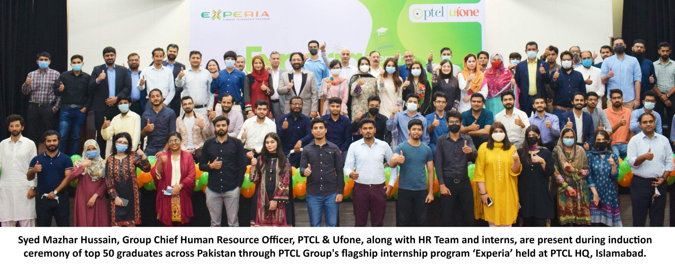 PTCL Group inducts top 50 graduates across Pakistan through its flagship internship program ‘Experia’