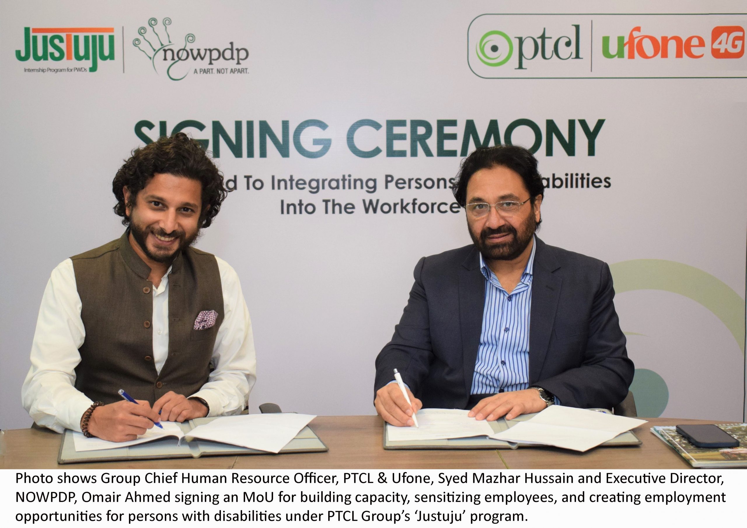 PTCL Group joins hands with NOWPDP for Justuju Internship Program  for Persons with Disabilities