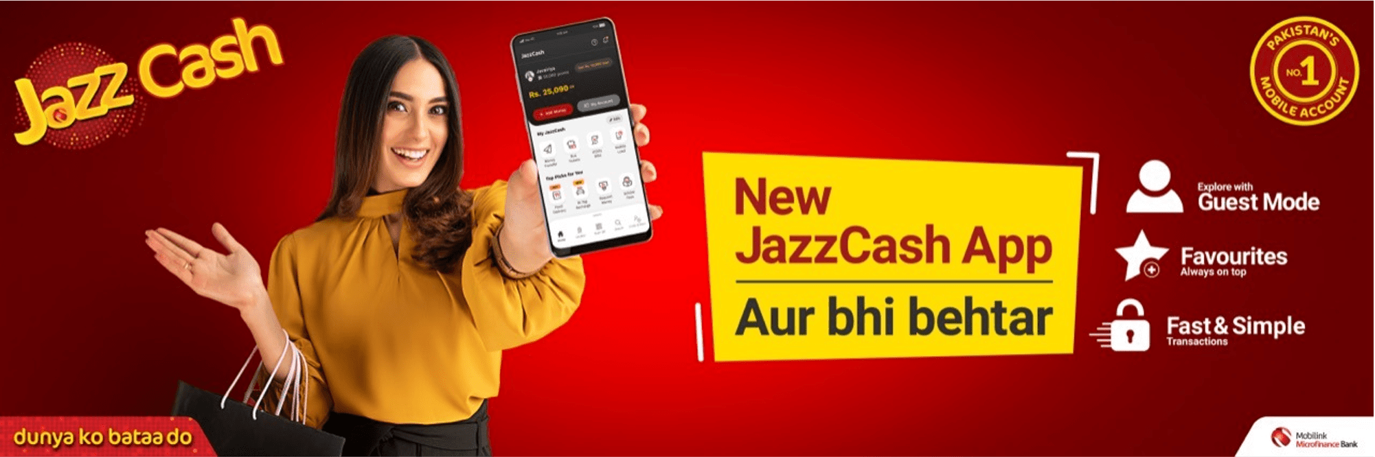 Jazz Cash rolls out an all new and improved mobile app