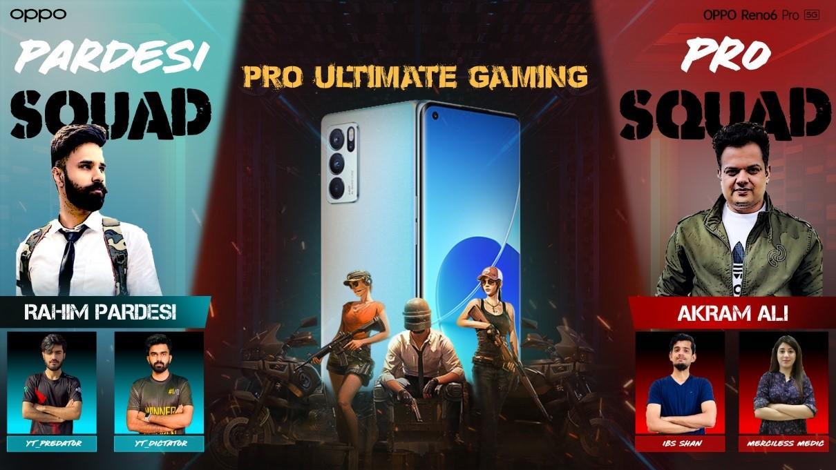OPPO Reno6 Pro 5G to host a thrilling PUBG livestream event with Pakistan’s Top Gamers