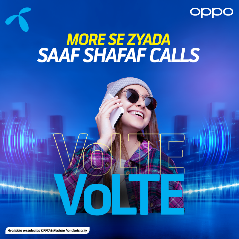 OPPO Becomes First Phone Brand to Support Telenor Pakistan’s VoLTE services in the country
